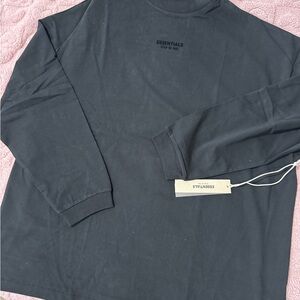 Essentials Charcoal Long Sleeve Tee